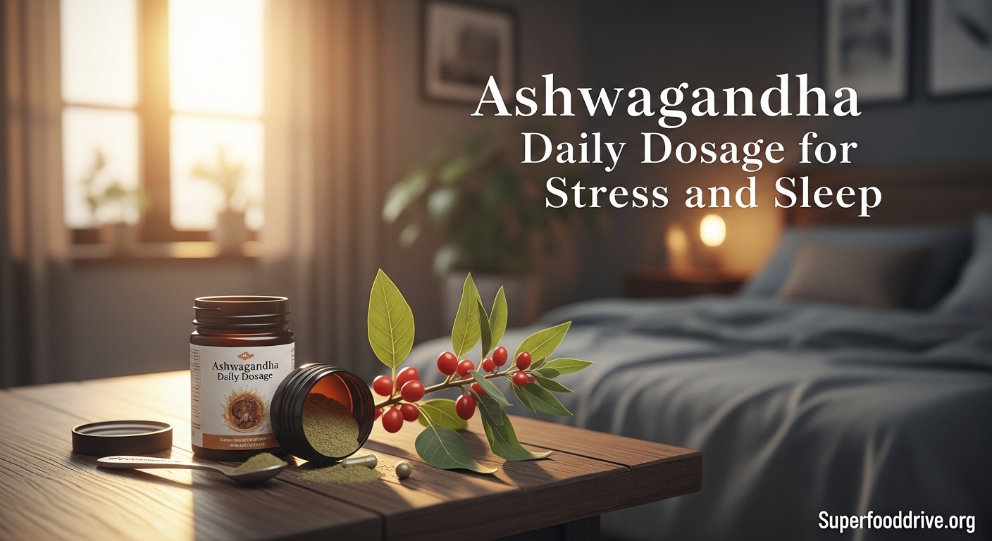 Ashwagandha Daily Dosage for Stress and Sleep