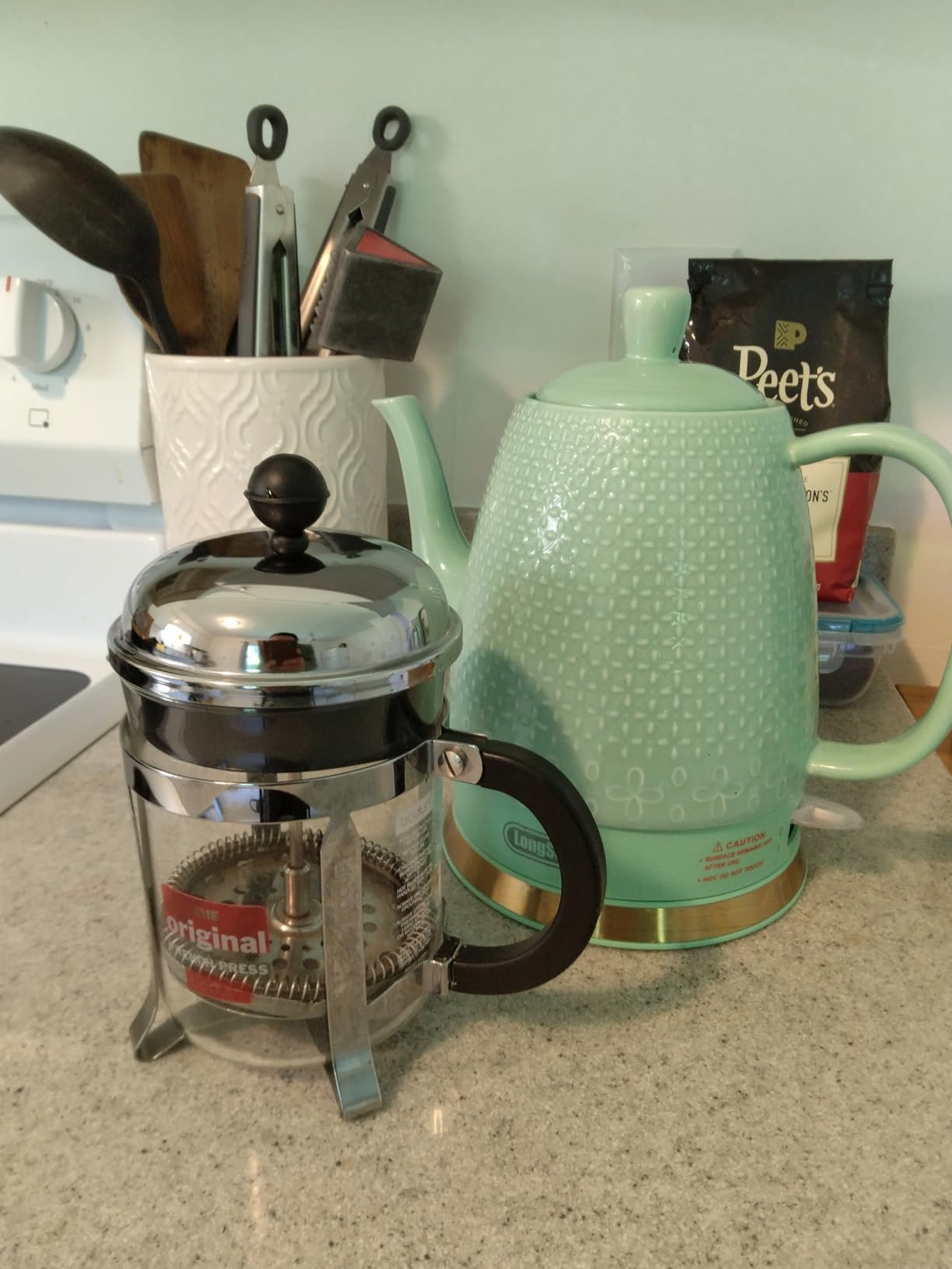 Bodum 34oz Chambord French Press Coffee Maker, High-Heat Borosilicate Glass, Polished Stainless Steel – Made in Portugal customer photo 2