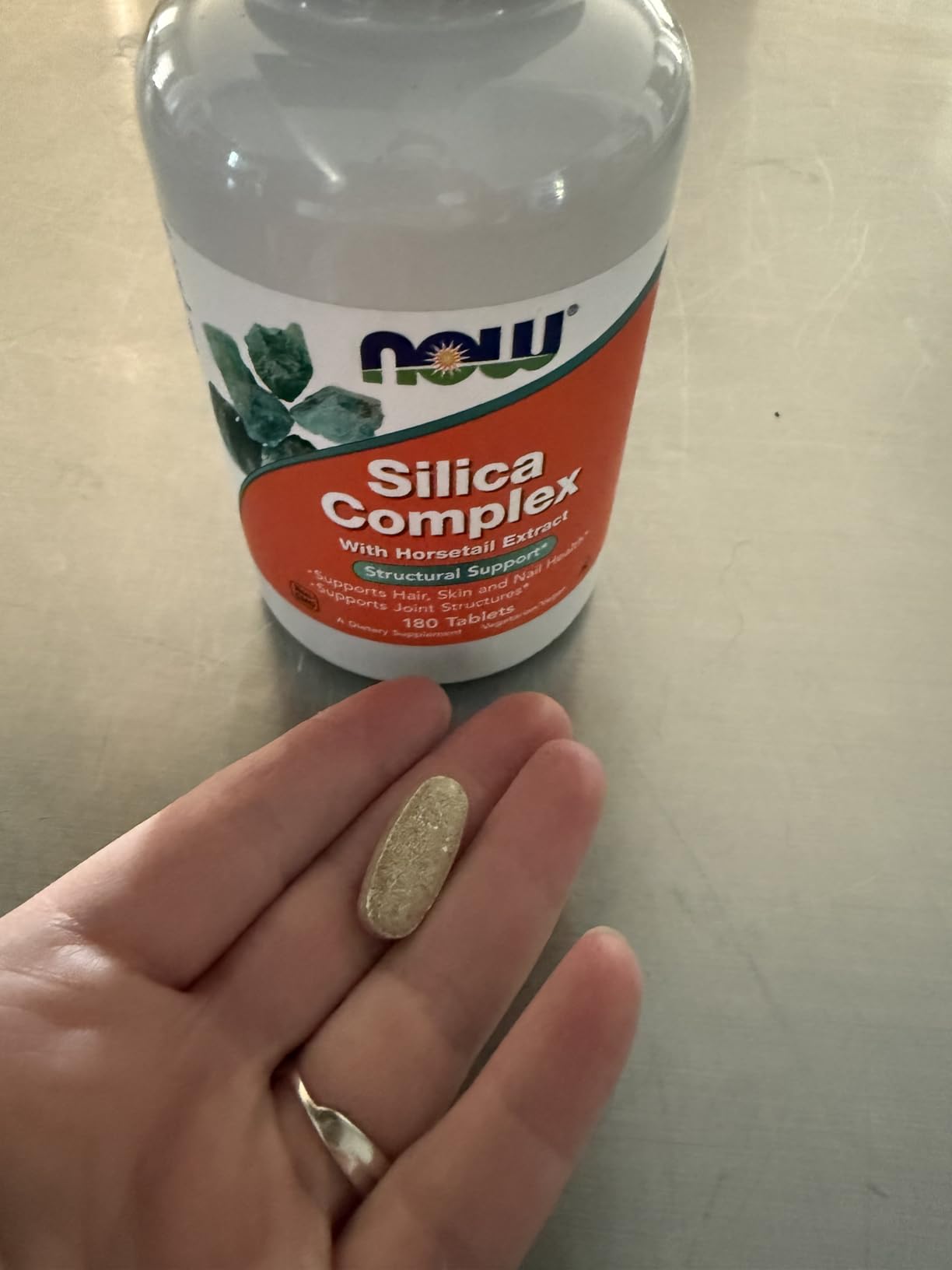 NOW Foods Supplements, Silica Complex with Horsetail Extract, Supports Hair, Skin and Nail Health*, Structural Support*, 180 Tablets customer photo 2