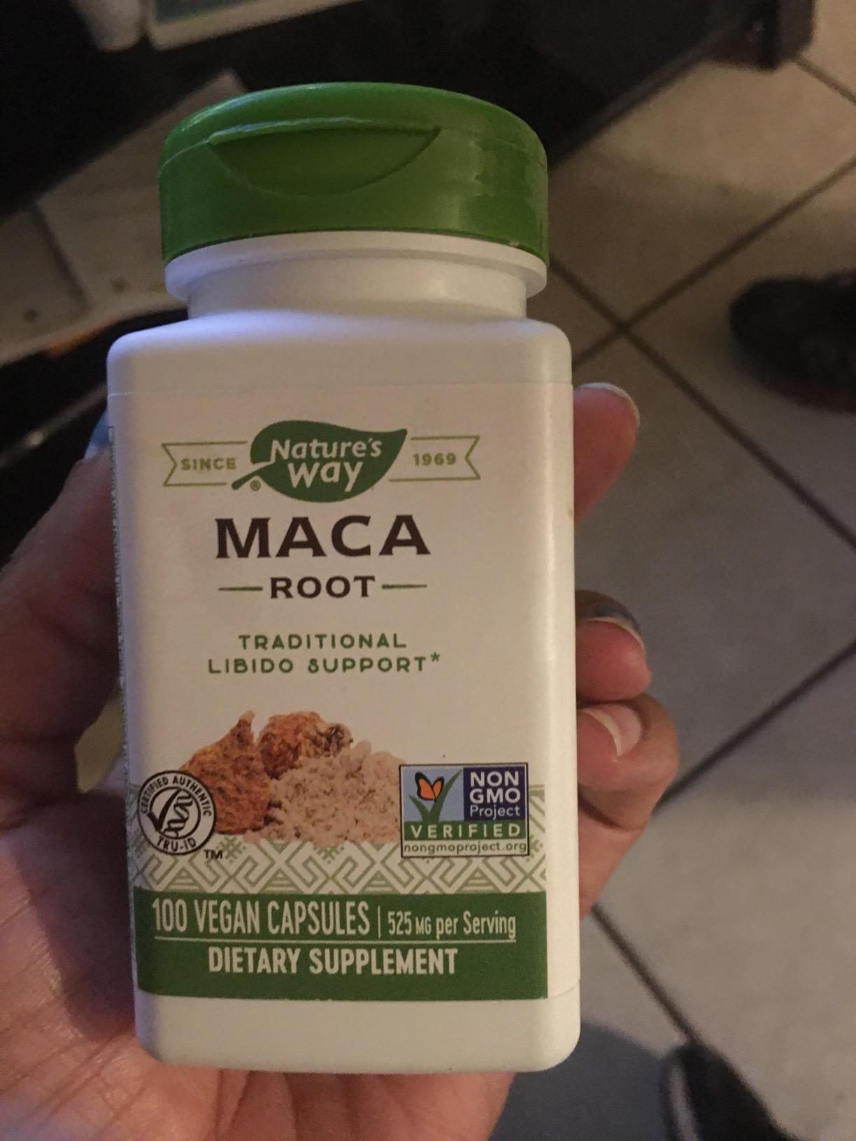 Nature's Way Maca Root, Traditional Libido Support*, 525 mg per Serving, Non-GMO Project Verified, 100 Vegan Capsules (Packaging May Vary) customer photo 1