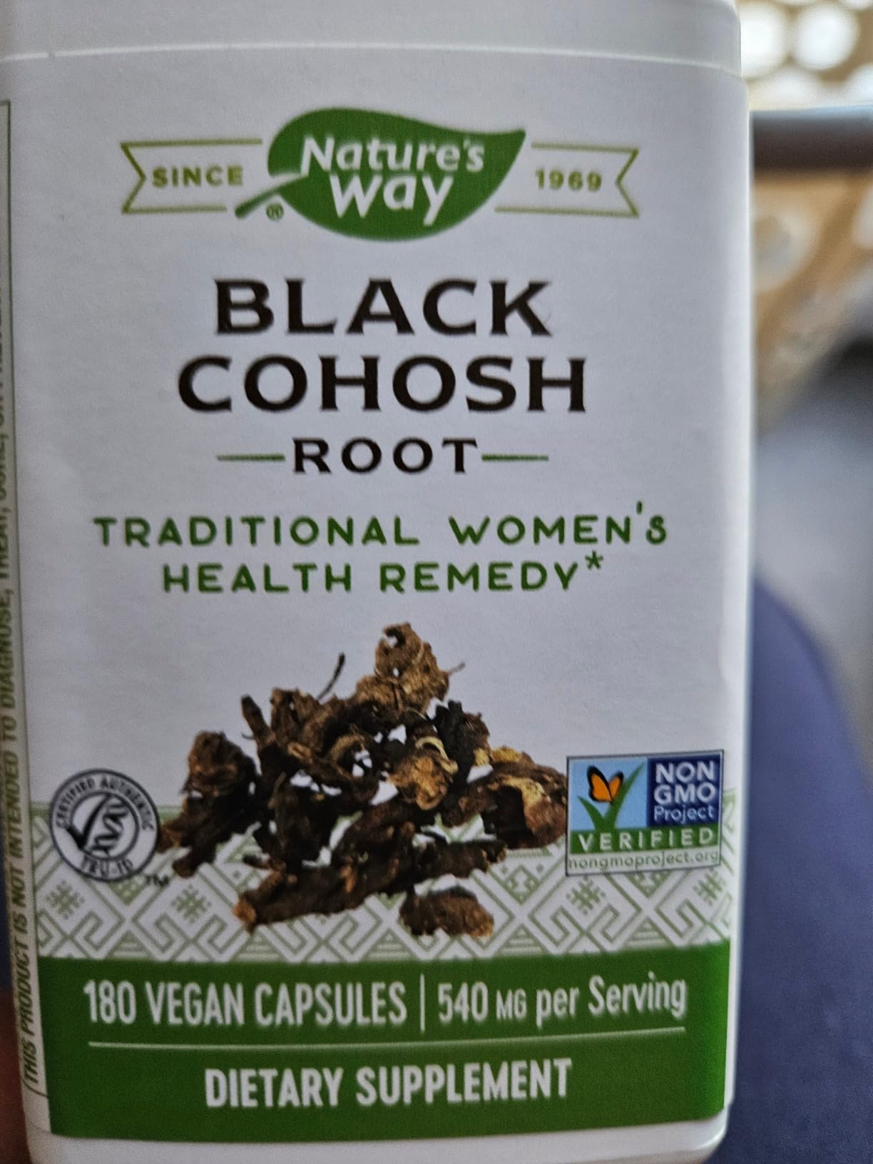 Nature's Way Black Cohosh Premium Extract, Helps Reduce Night Sweats and Promotes Restful Sleep for Women During Menopause, 40 mg per Serving, 120 Vegan Capsules (Packaging May Vary) customer photo 1