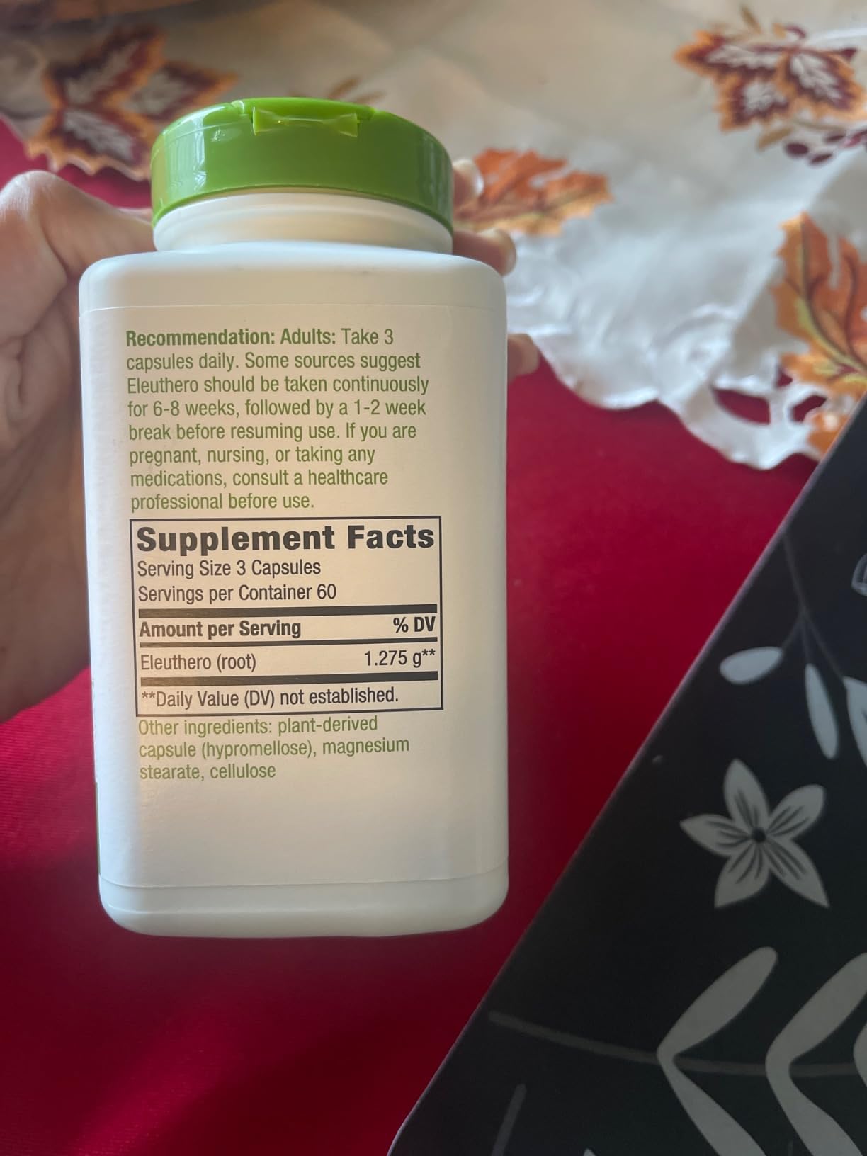 Nature's Way Premium Herbal Siberian Eleuthero Root Supplement, Supports Endurance & Vitality*, Adaptogen*, 1,275mg per 3-Capsule Serving, Non-GMO Project Verified, 180 Capsules customer photo 1