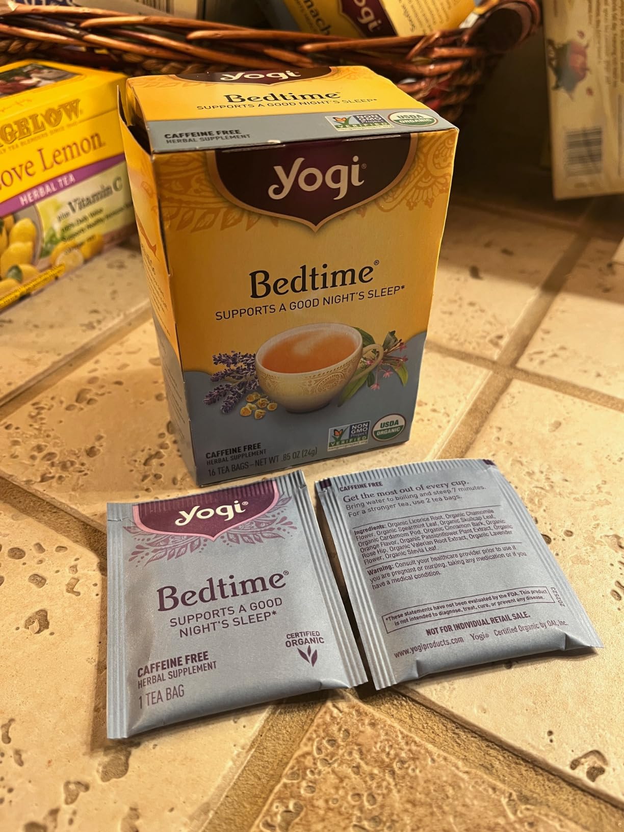 Yogi Tea - Bedtime (6 Pack) - Supports a Good Night's Sleep - Tea with Passionflower, Chamomile, Valerian Root, and Lavender - 96 Organic Herbal Tea Bags customer photo 1
