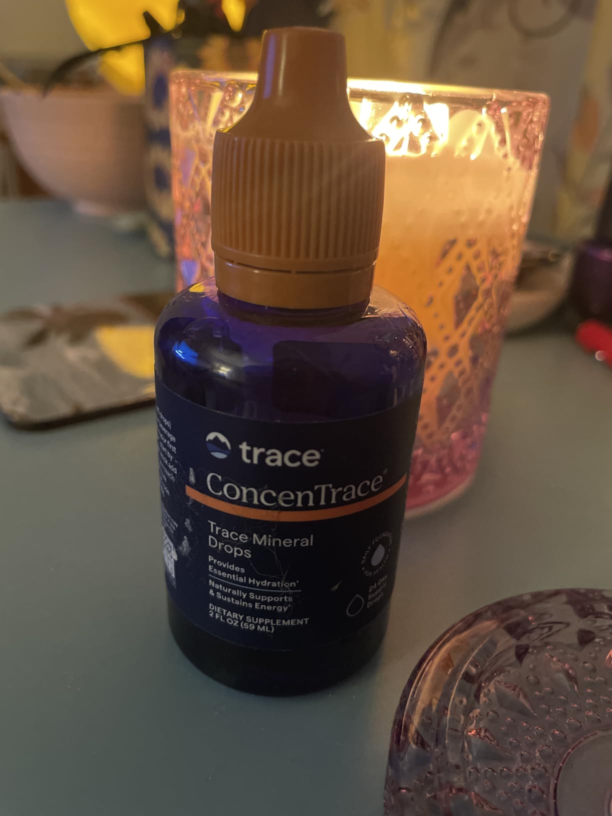 Trace Minerals ConcenTrace Trace Mineral Drops | All-Natural Liquid Minerals | Replenishes Electrolytes & Supports Hydration, Energy, Mood, Muscles, Digestion, & Restful Sleep | 8 fl oz (96 servings) customer photo 2