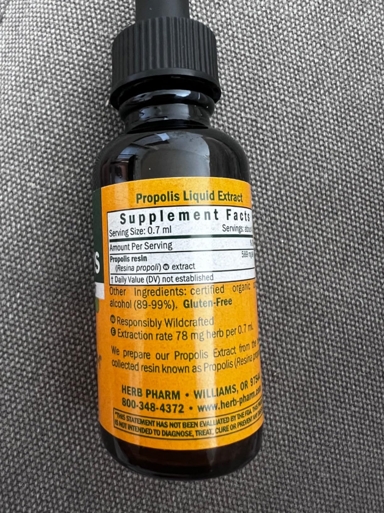 Herb Pharm Propolis Liquid Herbal Extract: Propolis Immune Support | Honeybee Propolis for Wellness | Herbal Liquid Extract for Immunity | Bee Propolis Tincture | Sugar-Free, Gluten-Free, 1 oz customer photo 2