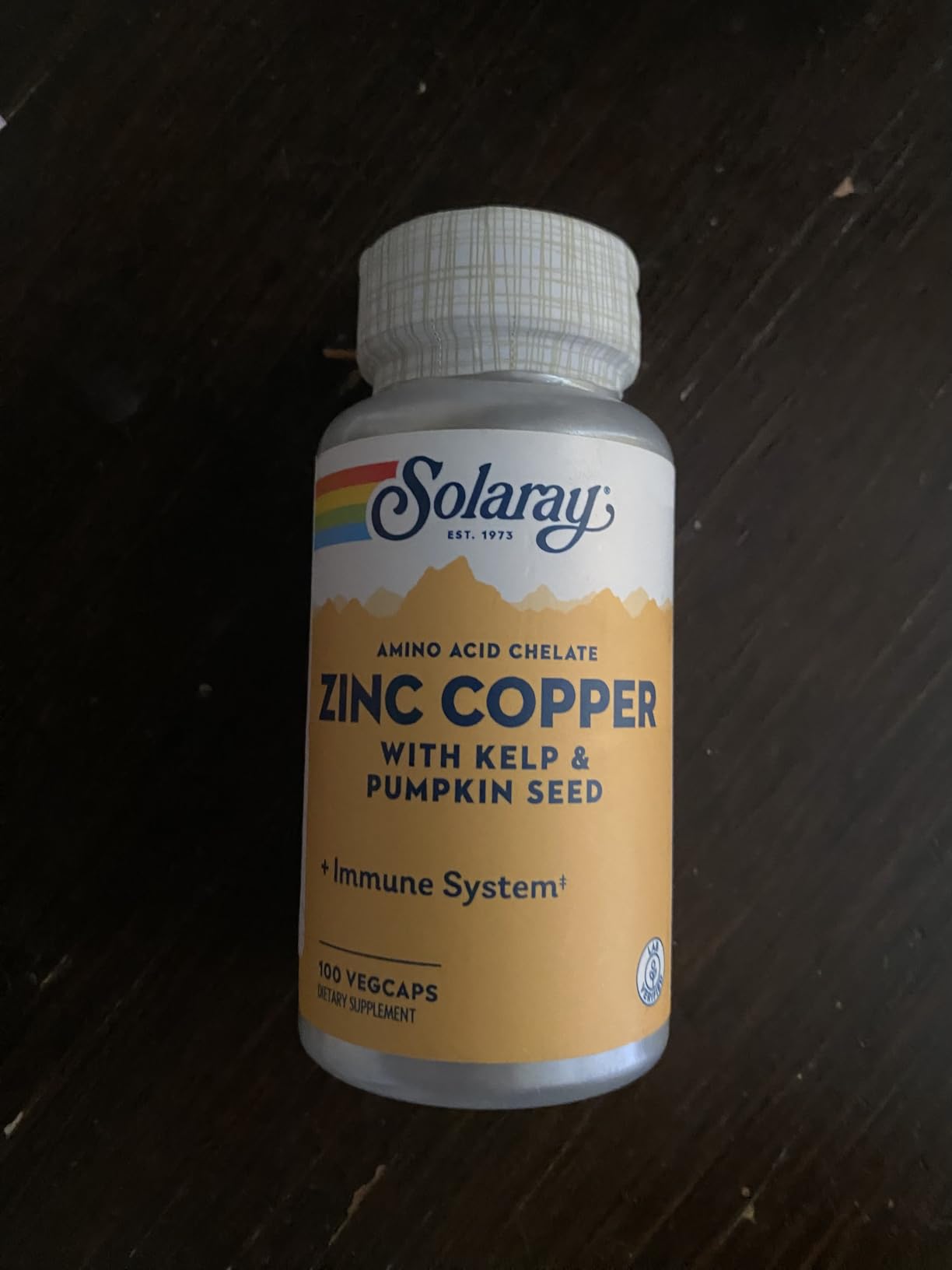 SOLARAY Zinc Copper Amino Acid Chelate - Immune Support Supplement w/Chelated Zinc 50mg - Bone, Skin, Heart Health and Thyroid Support - with Iodine from Kelp, 60-Day Guarantee, 100 Serv, 100 VegCaps customer photo 1