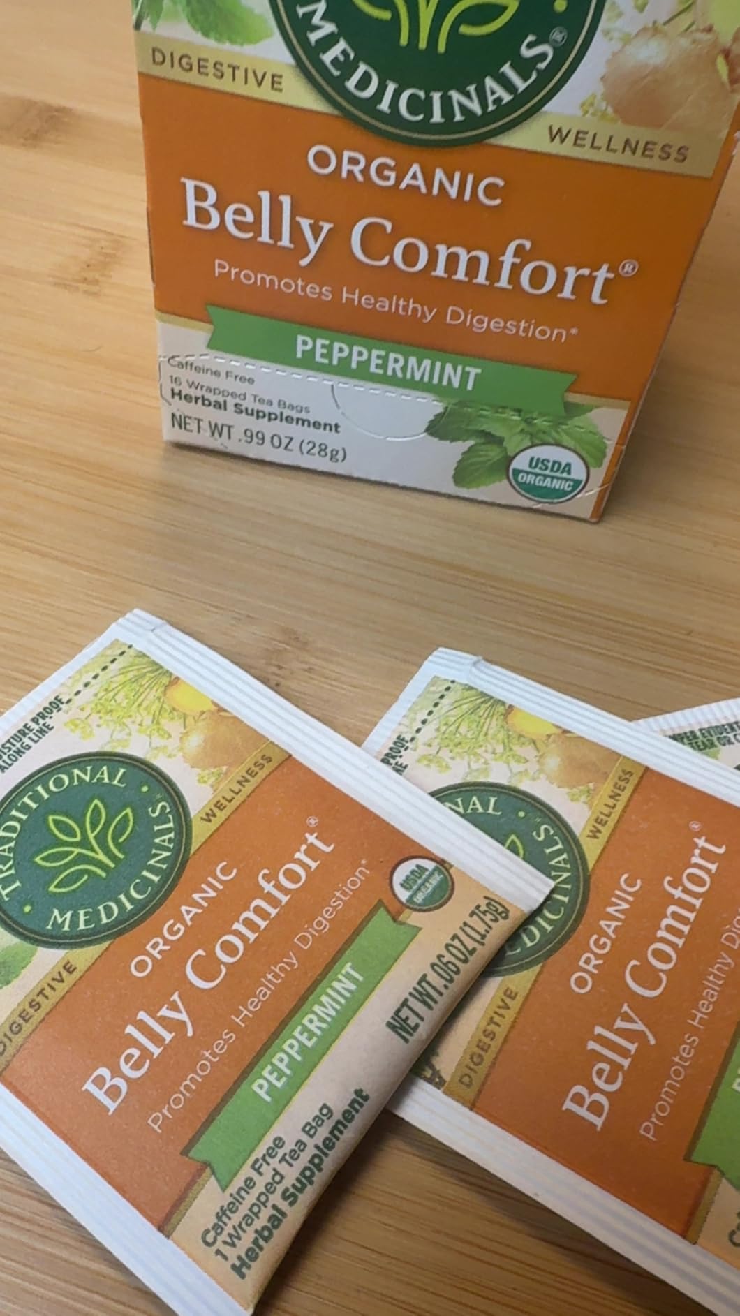 Traditional Medicinals Tea, Organic Belly Comfort Peppermint, Promotes Healthy Digestion, 16 Tea Bags customer photo 1