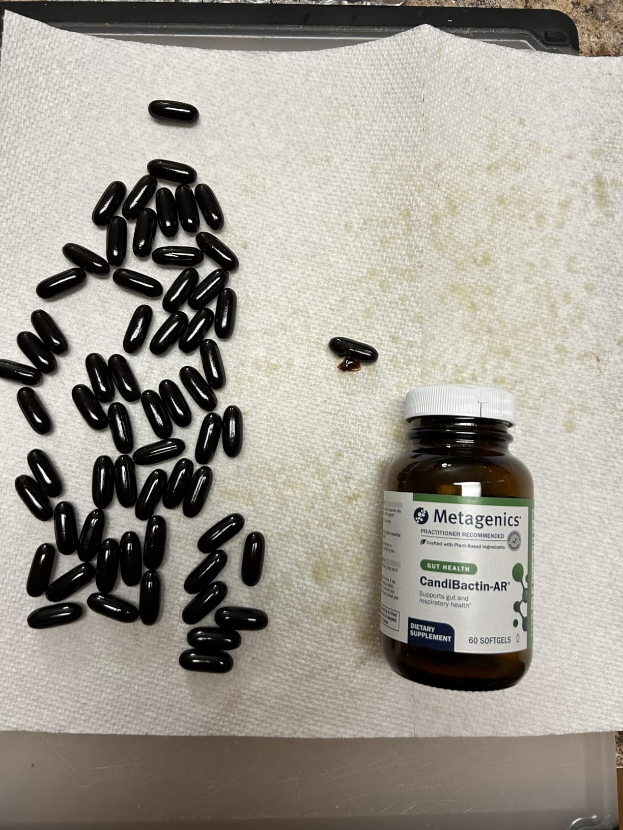 Metagenics CandiBactin-AR - Oregano & Thyme Essential Oils with Sage & Lemon Balm - Supports Digestive Health, Microbial Balance & GI Comfort - Enteric-Coated Softgels - Gluten-Free - 120 Softgels customer photo 1