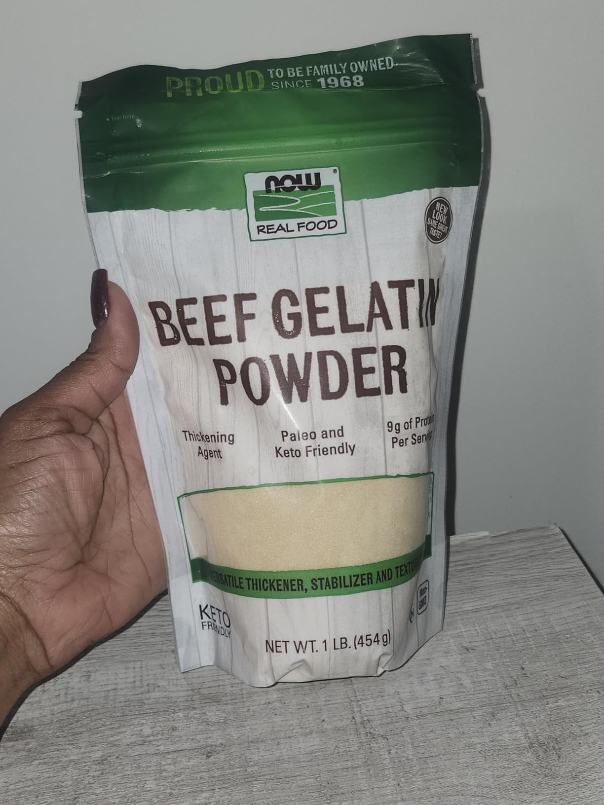 NOW Foods, Beef Gelatin Powder, Natural Thickening Agent, Source of Protein, 1-Pound (Packaging May Vary) customer photo 1