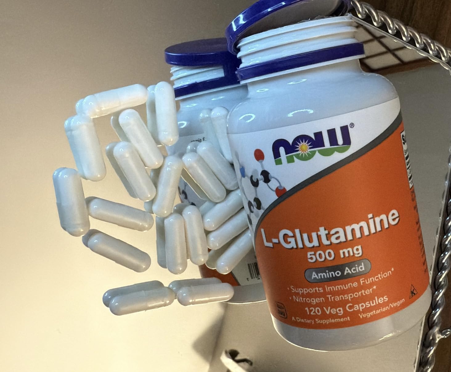 NOW Foods Supplements, L-Glutamine 500 mg, Nitrogen Transporter, Amino Acid, 120 Veg Capsules customer photo 2