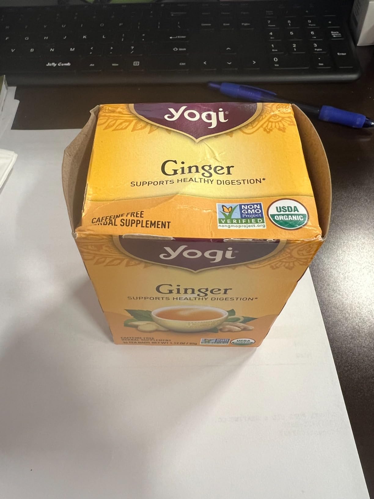 Yogi Tea, Ginger, 1.12 Ounce (16 Tea Bags) customer photo 1