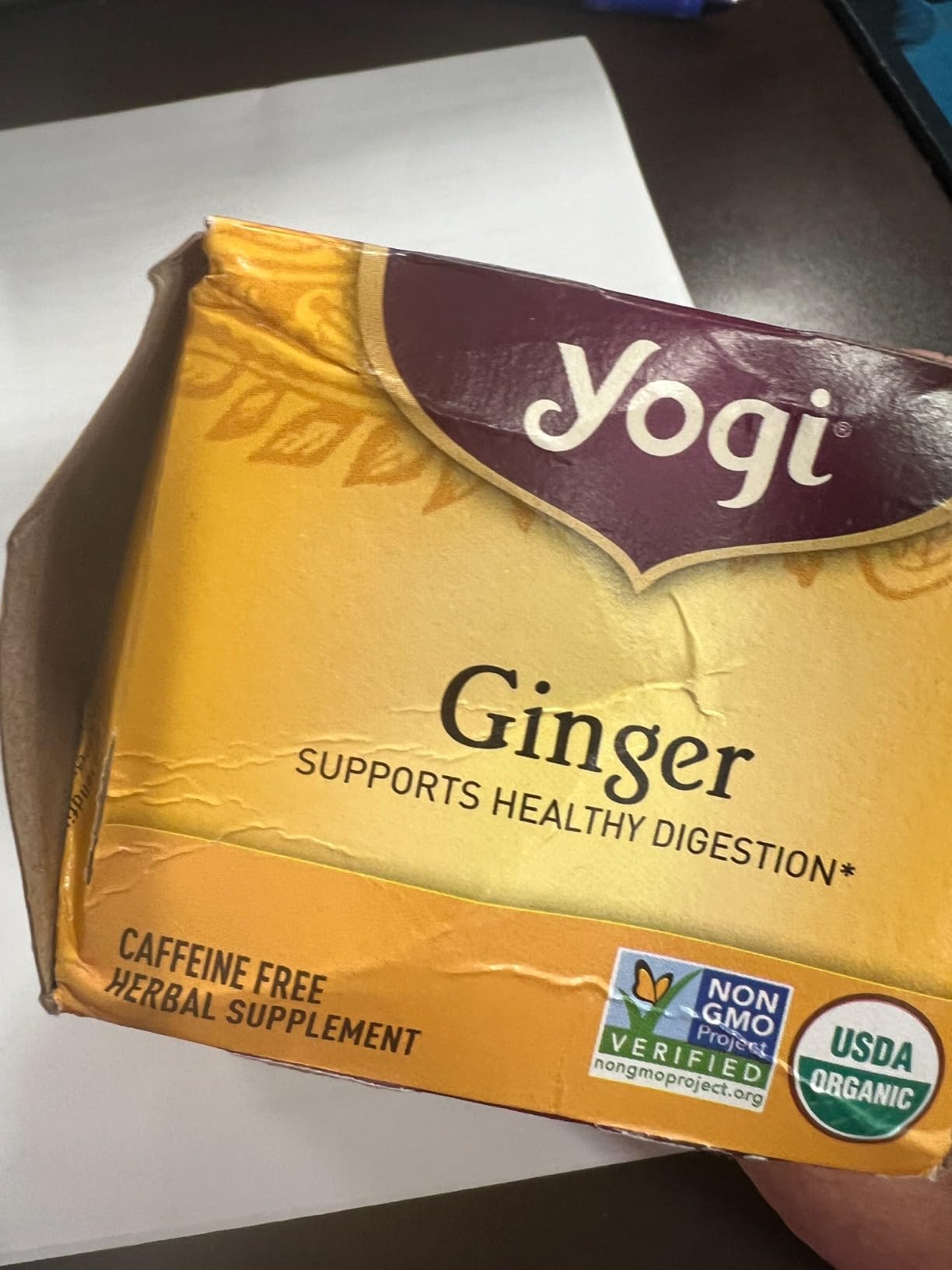 Yogi Tea, Ginger, 1.12 Ounce (16 Tea Bags) customer photo 2