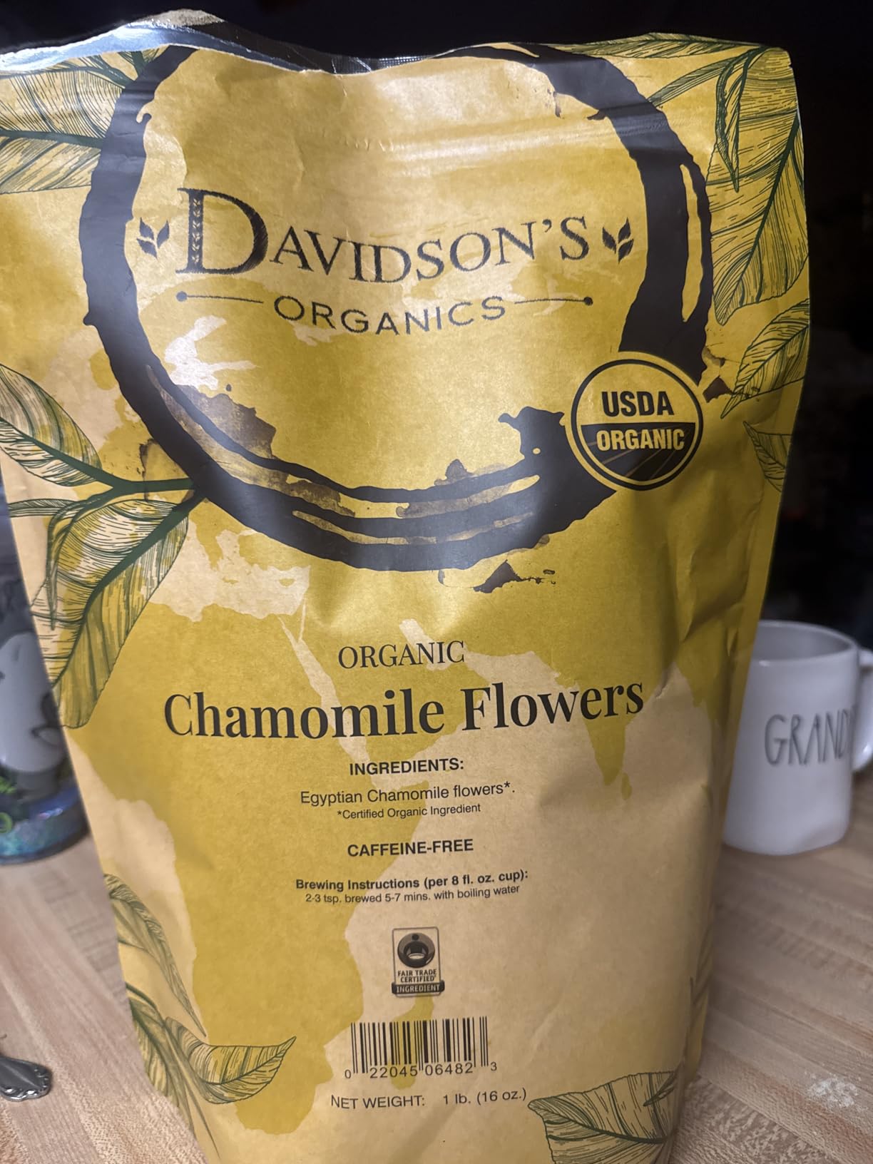 Davidson's Organics, Chamomile Flowers, Loose Leaf Tea, 16-Ounce Bag customer photo 1