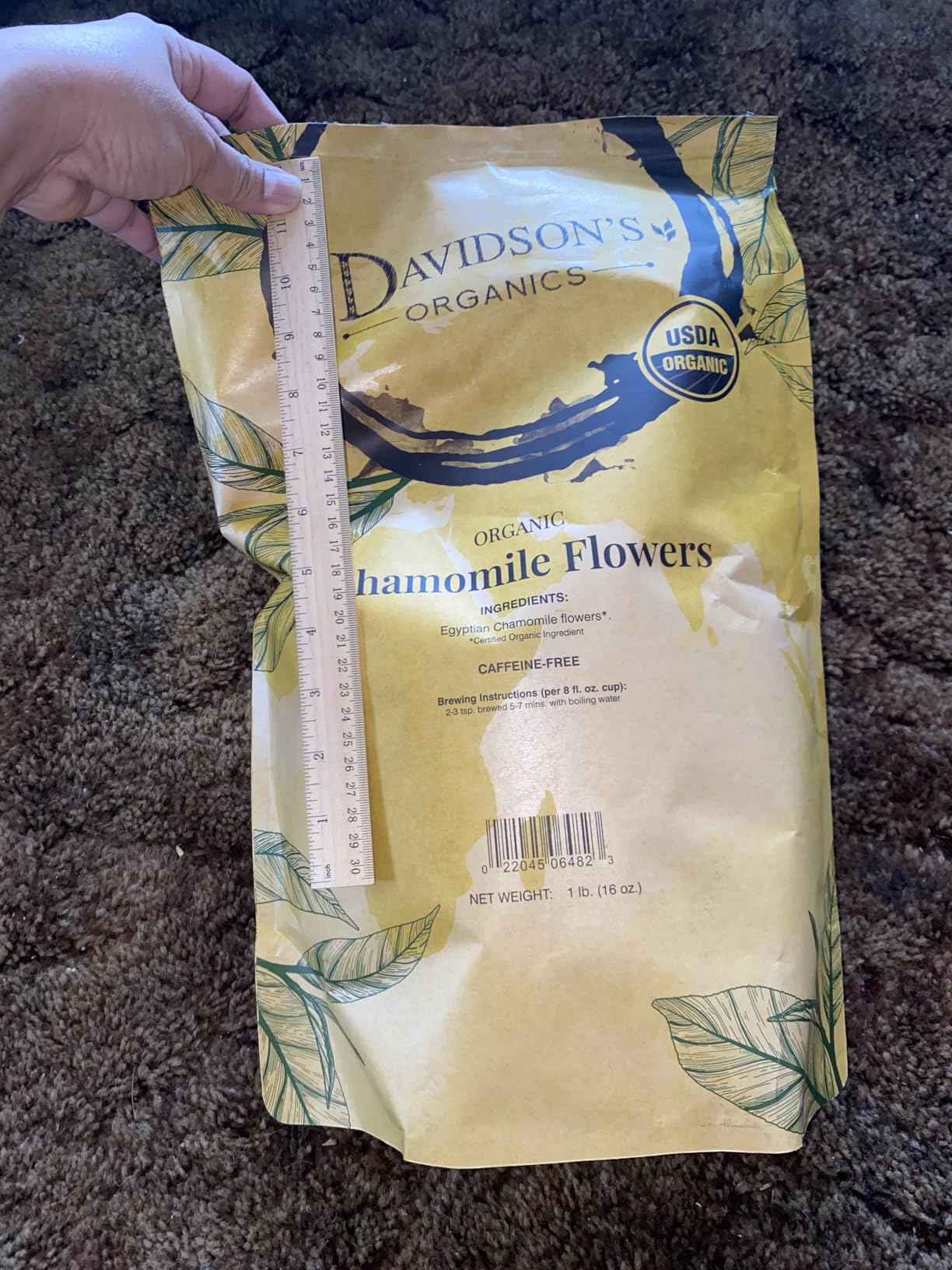 Davidson's Organics, Chamomile Flowers, Loose Leaf Tea, 16-Ounce Bag customer photo 2