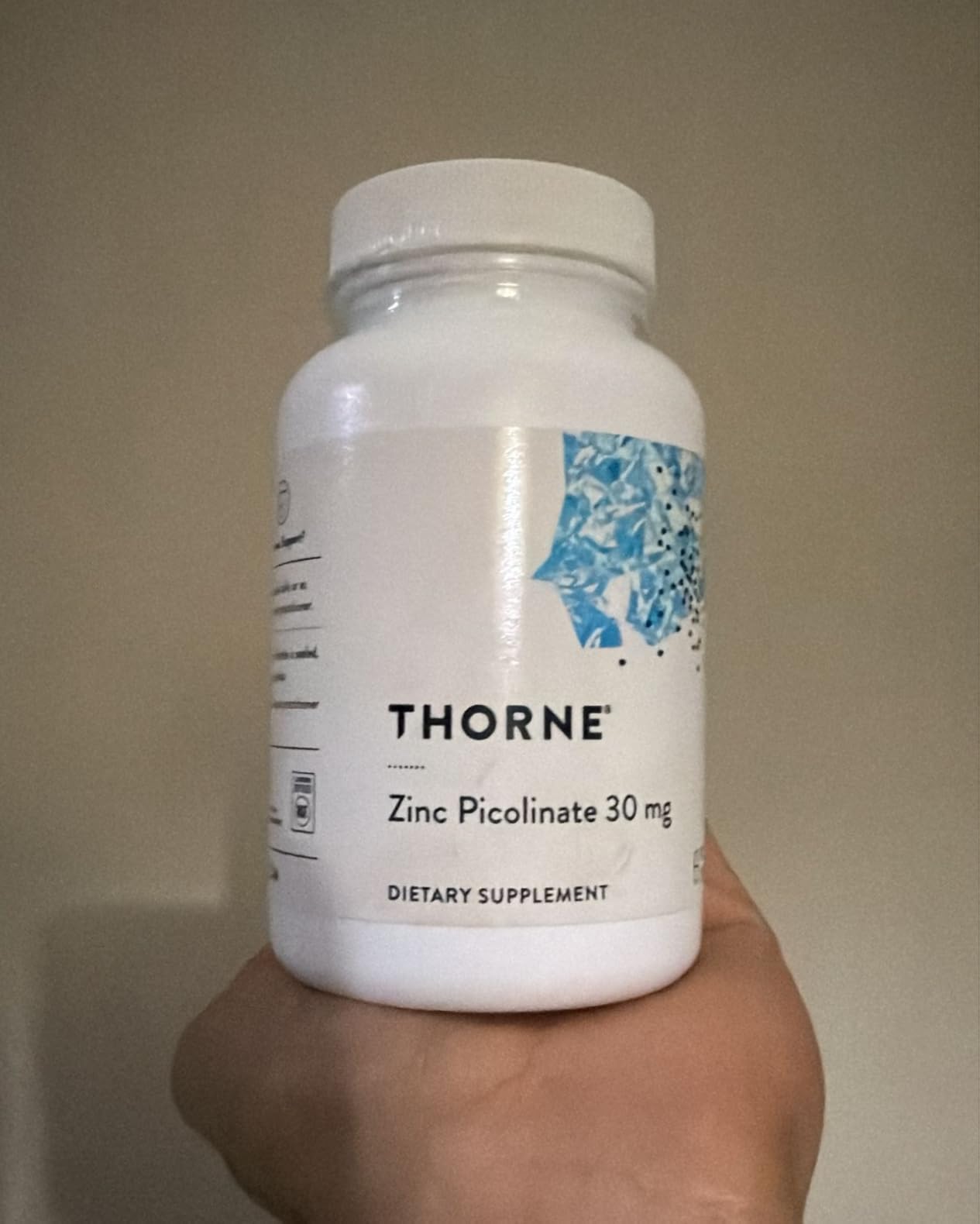 THORNE - Zinc Picolinate 30 mg - Well-Absorbed Zinc Supplement for Growth and Immune Function - Promotes Healthy Skin & Eyes* - Third-Party Certified - Gluten, Dairy & Soy-Free - 60 Capsules customer photo 1
