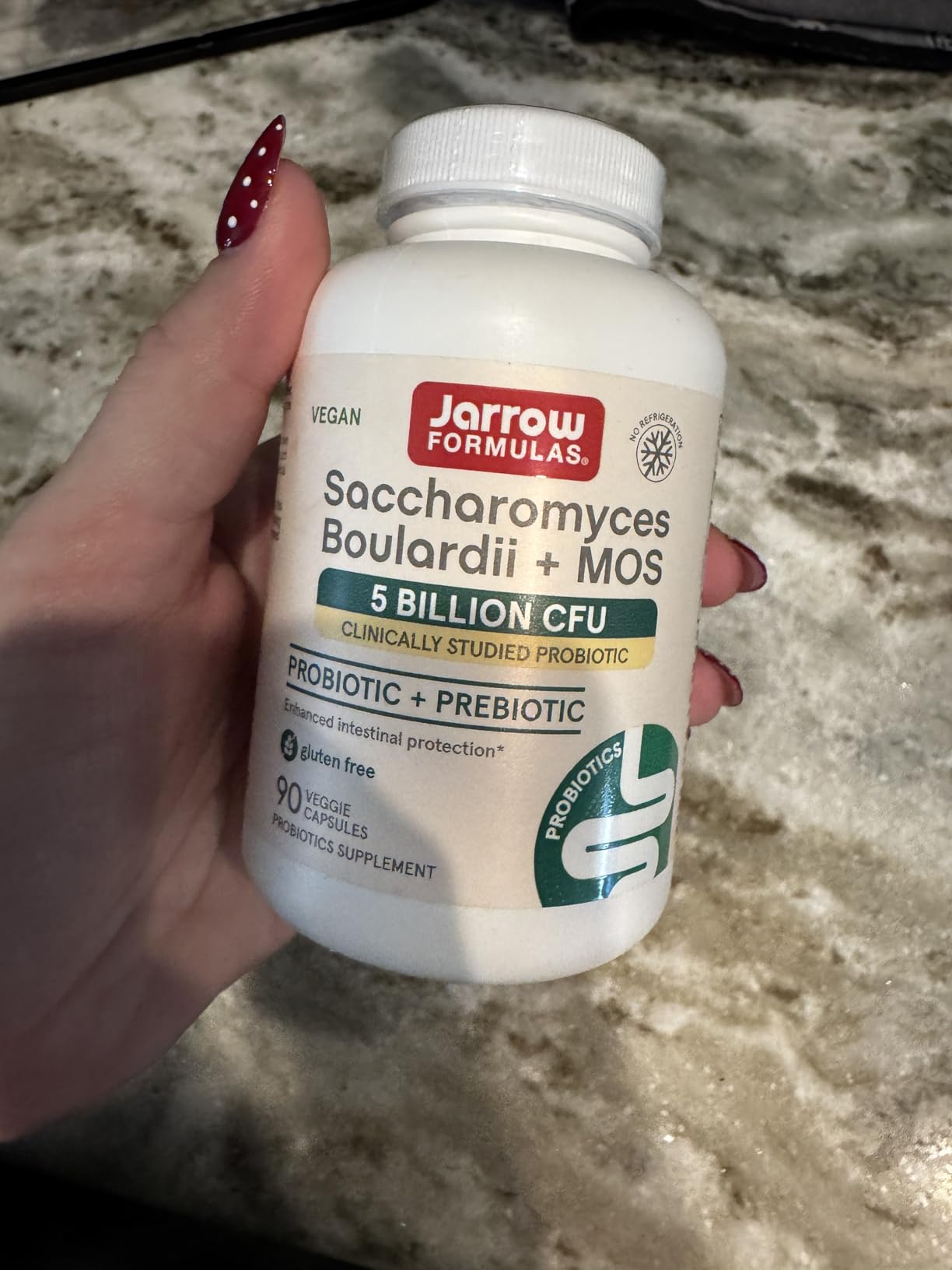 Jarrow Formulas Saccharomyces Boulardii + MOS Probiotics for Digestive Health and Intestinal Tract Support - 5 Billion CFU Per Serving - 90 Delayed Release Caps customer photo 2