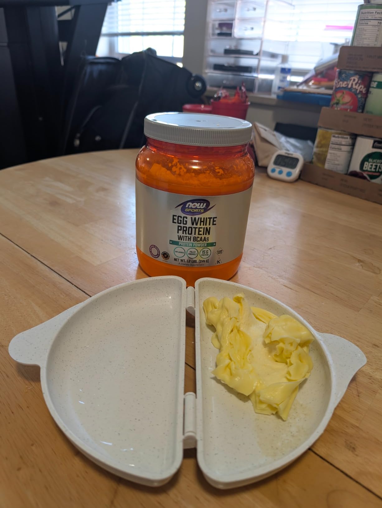 NOW Foods Sports Nutrition, Egg White Protein, 16 g With BCAAs, Unflavored Powder, 1.2-Pound customer photo 2