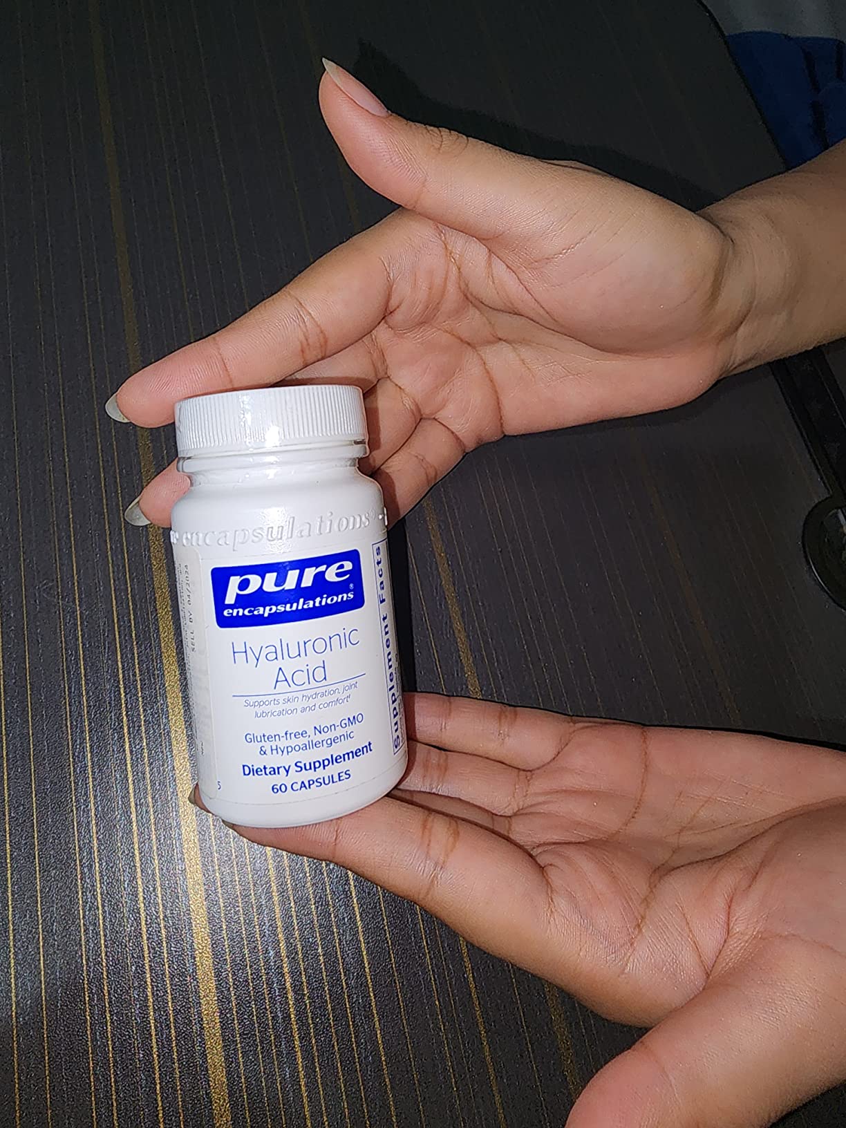 Pure Encapsulations Hyaluronic Acid - for Skin Hydration, Joint Lubrication & Joint Health - Effective Absorption - Gluten Free - Vegan & Non-GMO - 60 Capsules customer photo 2