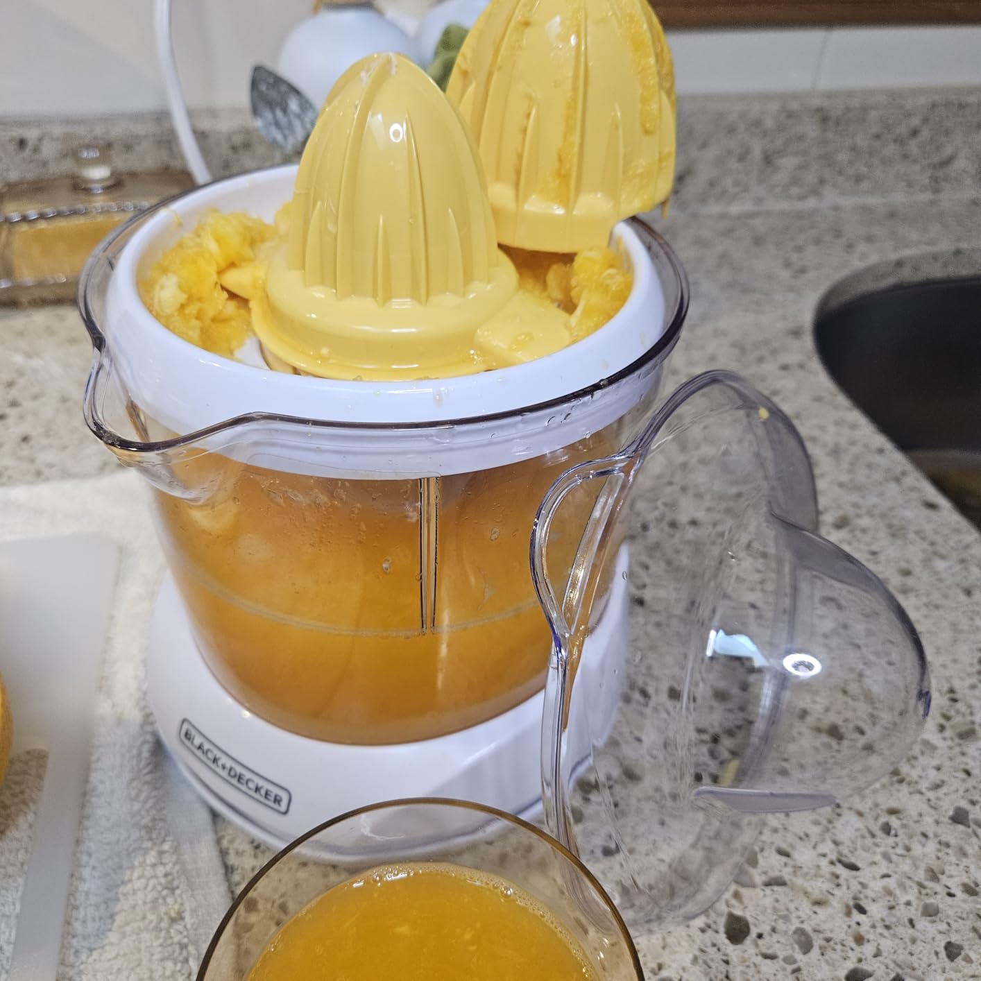 BLACK+DECKER 32oz Electric Citrus Juicer, CJ625, Pressure Activated, Adjustable Pulp Control, Dishwasher-Safe customer photo 2