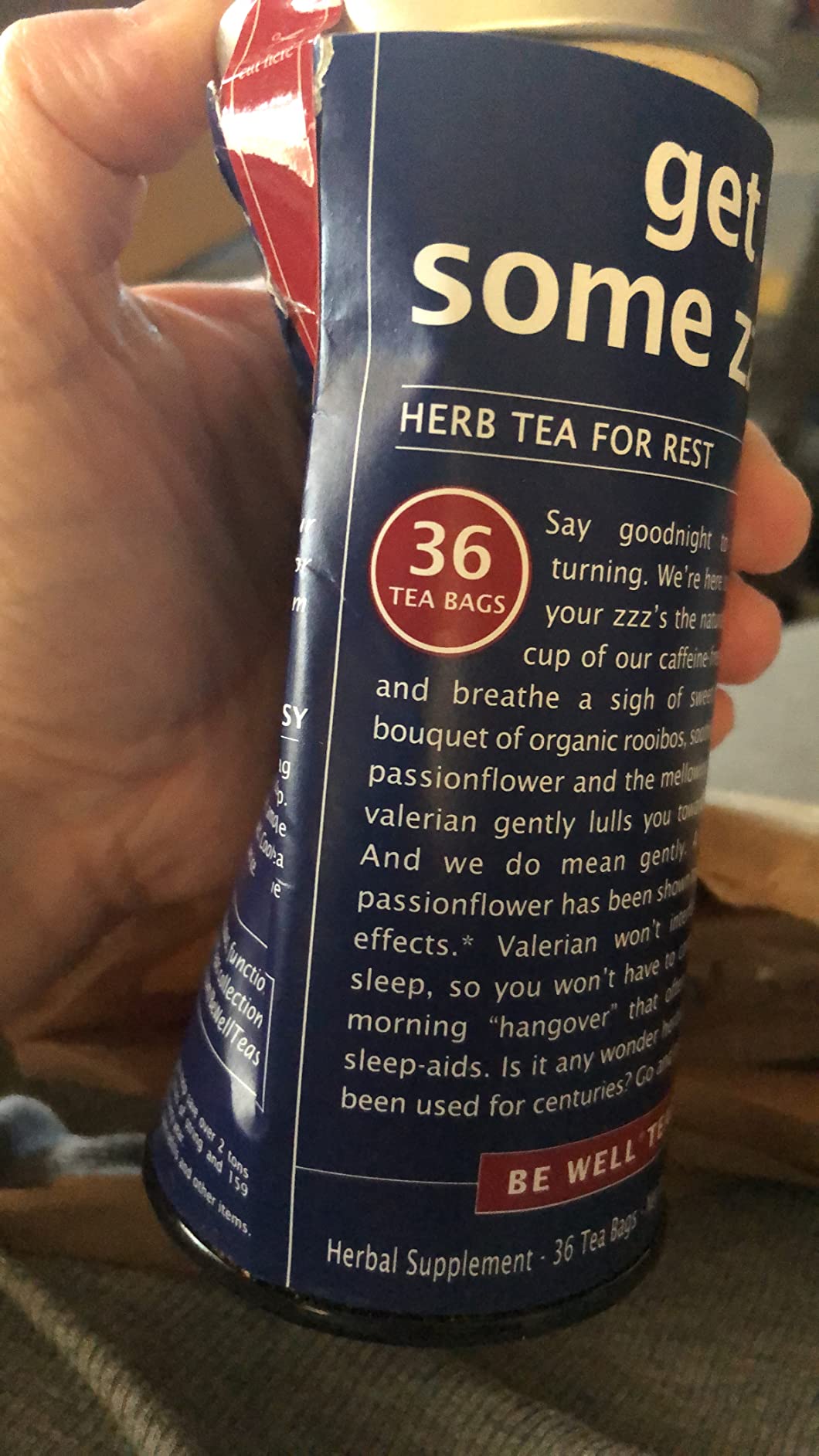 The Republic of Tea - Get Some Zzz's - No. 5 Herb Tea for Rest, No Caffeine, 36 Tea Bags customer photo 2