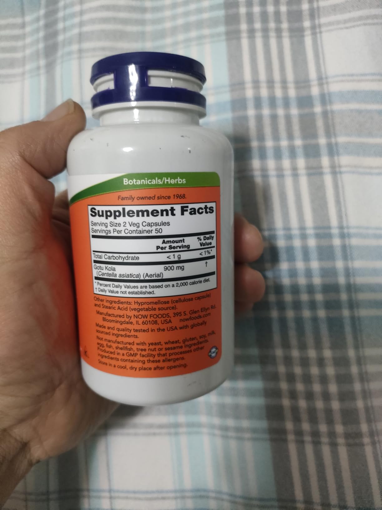 NOW Foods Supplements, Gotu Kola (Centella asiatica) 450 mg, Herbal Supplement, 100 Veg Capsules customer photo 2