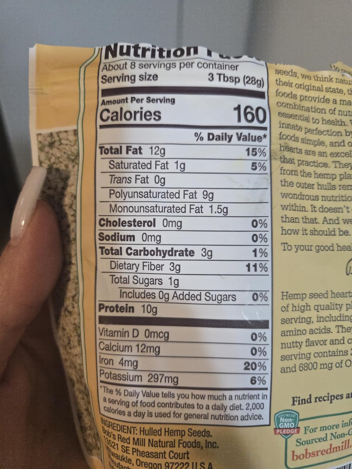Nutiva Organic Cold-Pressed Raw Hemp Seed Protein Powder, Peak Protein, 16 Ounce, USDA Organic, Non-GMO, Whole 30 Approved, Vegan, Gluten-Free & Keto, Plant Protein with Essential Amino Acids customer photo 2