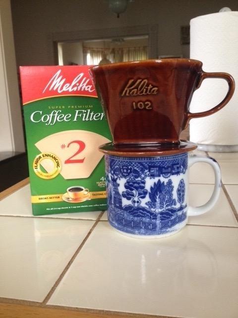Kalita 102 Ceramic Dripper Coffee Dipper, White customer photo 2