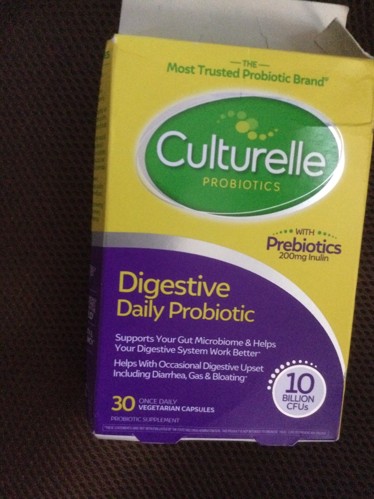 Culturelle Daily Probiotic Capsules For Men & Women, Most Clinically Studied Probiotic Strain, Digestive & Gut Health, Supports Occasional Diarrhea, Gas & Bloating, 1 Month Supply, 30 CT customer photo 1
