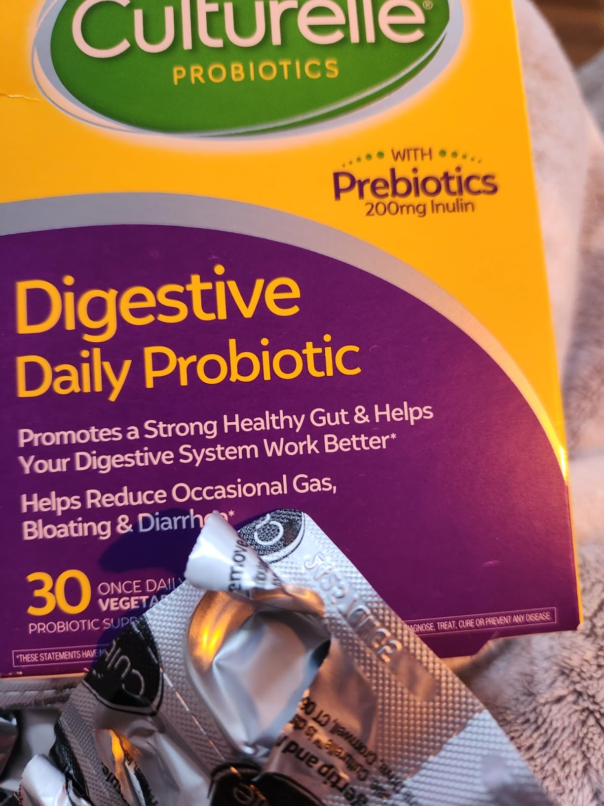 Culturelle Daily Probiotic Capsules For Men & Women, Most Clinically Studied Probiotic Strain, Digestive & Gut Health, Supports Occasional Diarrhea, Gas & Bloating, 1 Month Supply, 30 CT customer photo 2