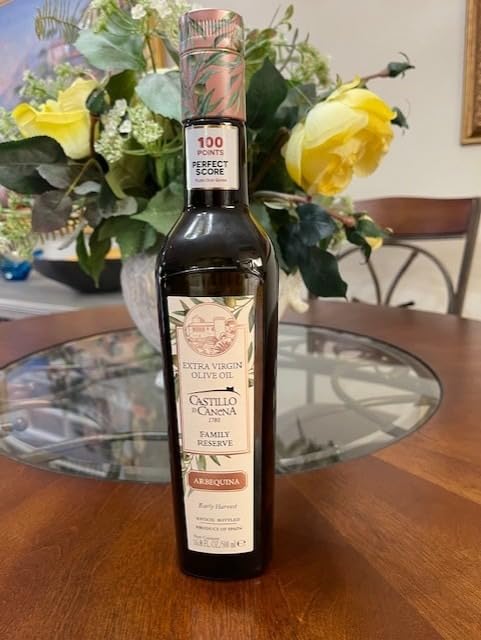 Castillo De Canena Extra Virgin Olive Oil (16.8 fl. oz.) Arbequina Award Winning Early Harvest, High Polyphenol, Cold-Pressed Purity | Rich, Bold Flavor Profile | Bread, Soup, Pasta, Salad Dressing, Vegetables | Estate Produced Since 1780 | Spanish customer photo 1