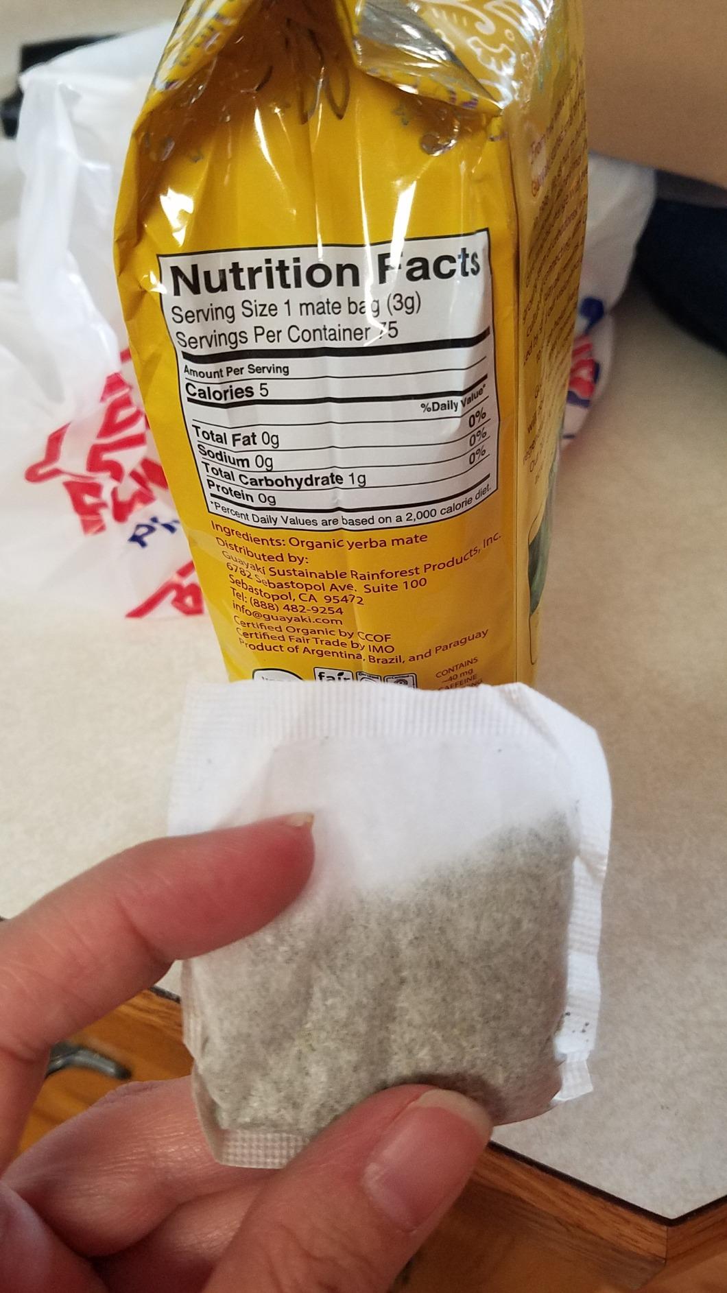 Guayaki Yerba Mate, Organic Traditional Unsweetened Single Serve Tea Bags, 75 Tea Bags, 40mg Natural Caffeine, Smooth Energy & Focus customer photo 2