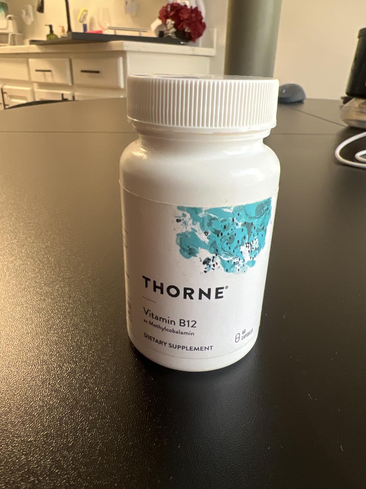 THORNE - Vitamin B12 - as Methylcobalamin - Supports Heart & Nerve Health, Blood Cell Function, Restful Sleep & Methylation - Third-Party Certified - Gluten, Dairy & Soy-Free - 60 Capsules customer photo 1