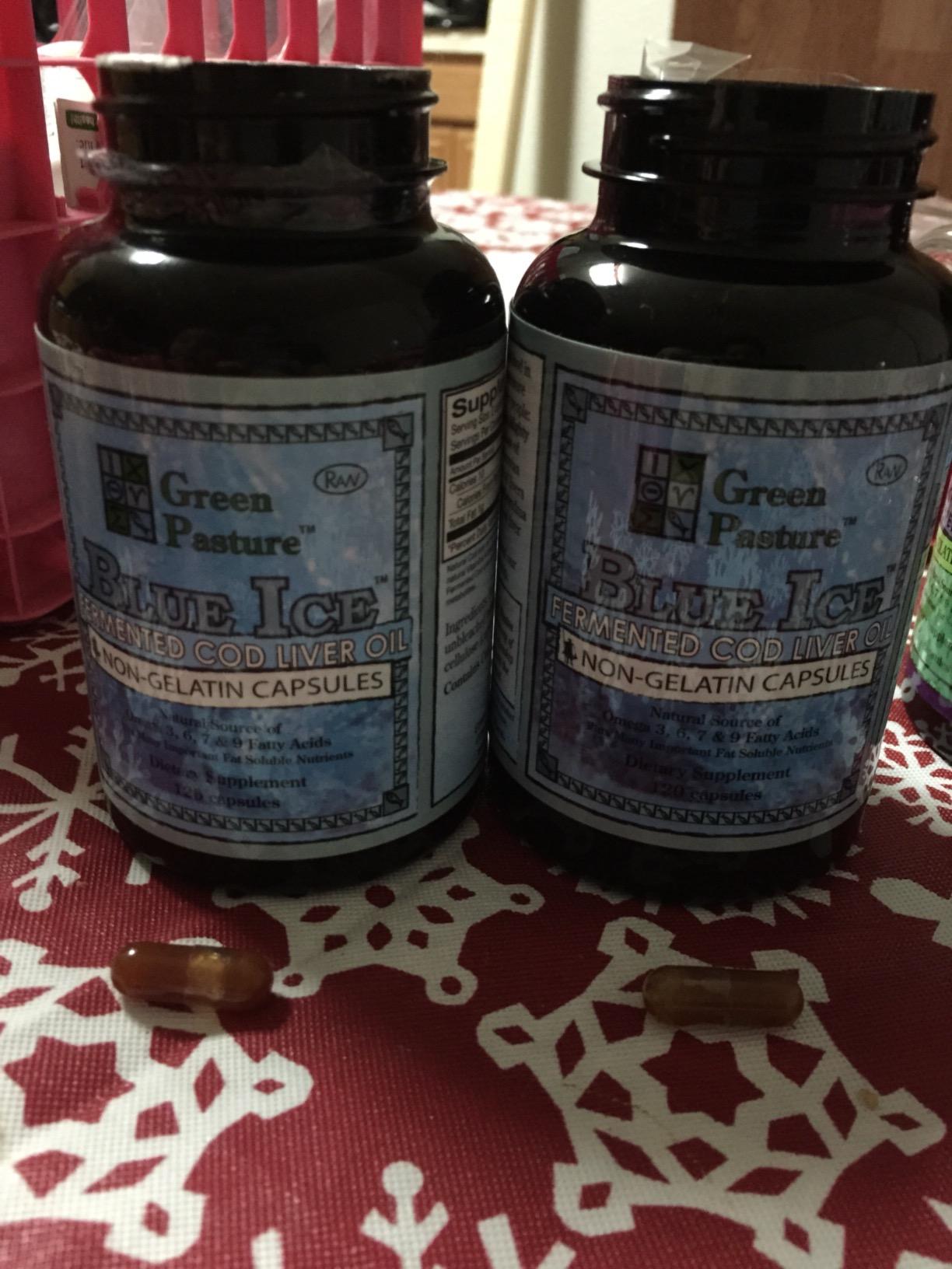 Green Pasture Fermented Cod Liver Oil Capsules - Wild Alaska Cod, Vitamins A & D, Omega-3, Non-Gelatin 120 Count customer photo 1