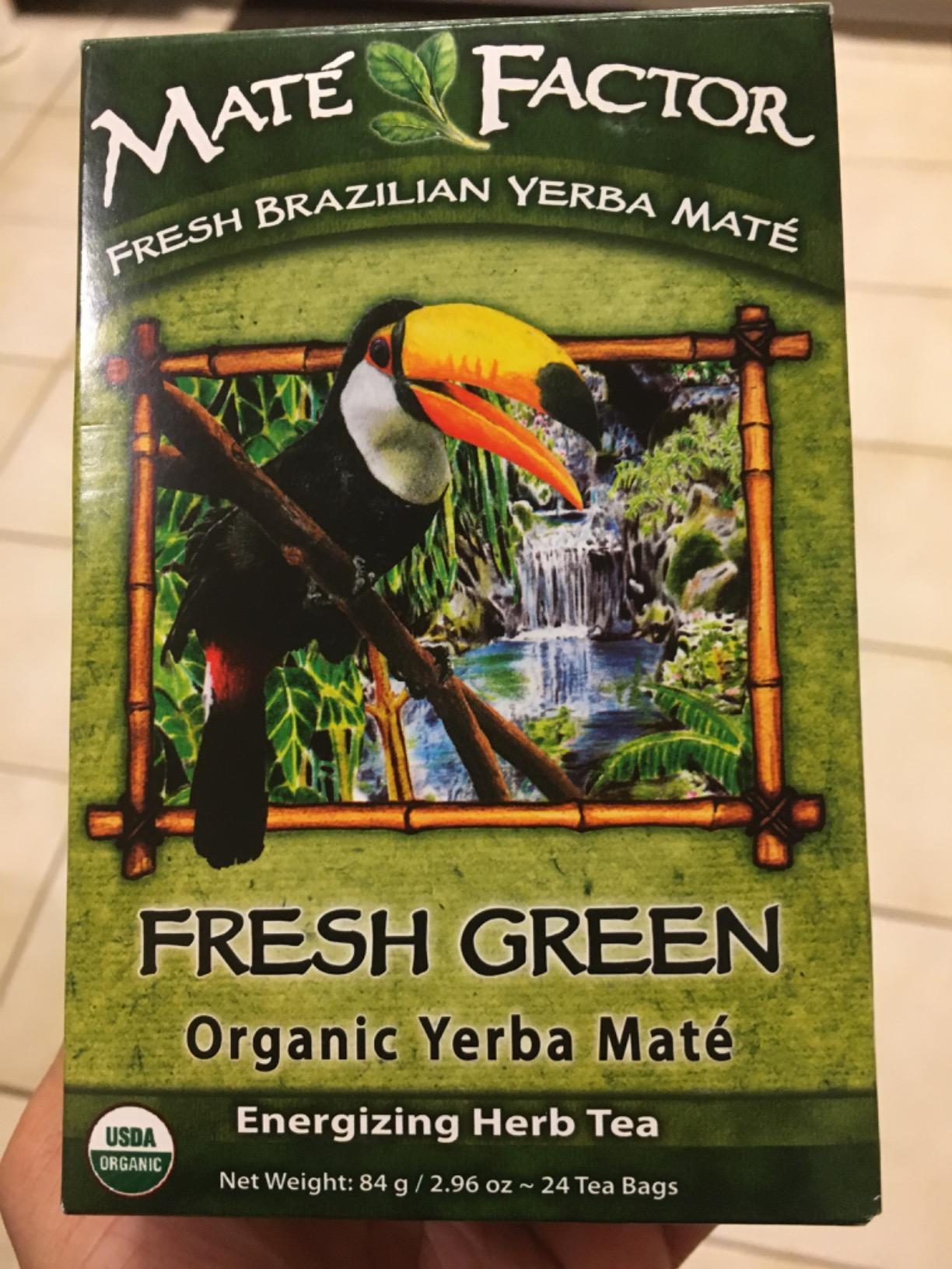 The Mate Factor Yerba Mate Energizing Herb Tea Bag, Organic Fresh Green, 24-Count Box 2.96 oz customer photo 1