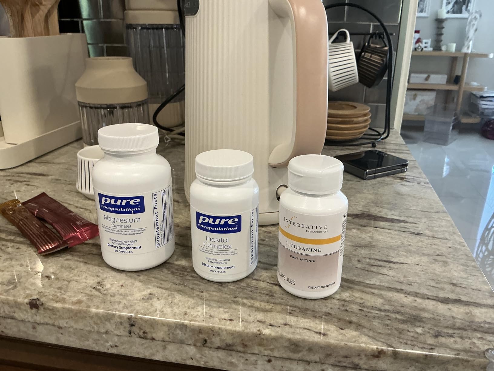 Integrative Therapeutics L-Theanine - Amino Acid Supplement for Stress & Relaxation Support - Vegan, Gluten-Free & Dairy-Free - Third-Party Tested - 60 Capsules customer photo 1