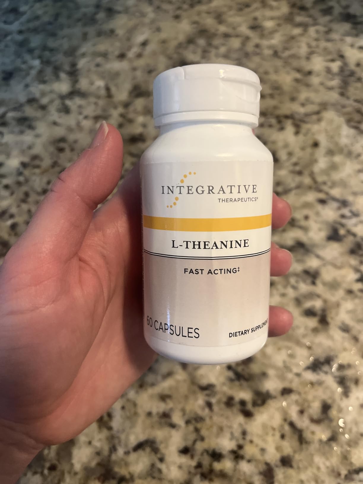Integrative Therapeutics L-Theanine - Amino Acid Supplement for Stress & Relaxation Support - Vegan, Gluten-Free & Dairy-Free - Third-Party Tested - 60 Capsules customer photo 2