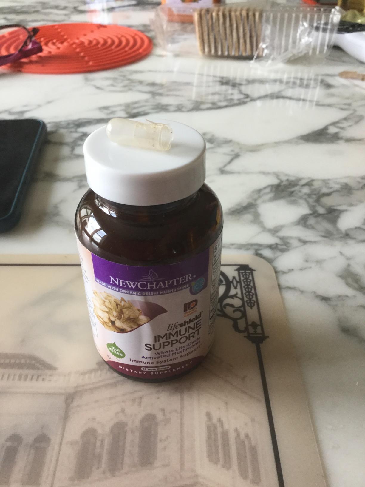 New Chapter Immune Support Reishi & Shiitake Mushroom Blend with Organic Reishi Mushroom, Vegan + Non-GMO, Nootropic Ingredients - 60 ct customer photo 1