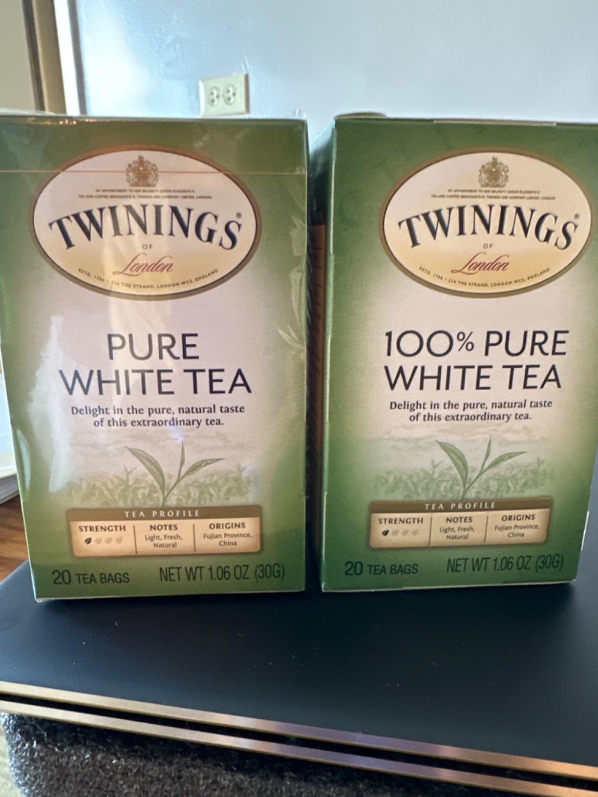 Twinings Pure White Tea Individually Wrapped Bags, 20 Count, Caffeinated, Enjoy Hot or Iced, 20 Teabags customer photo 1