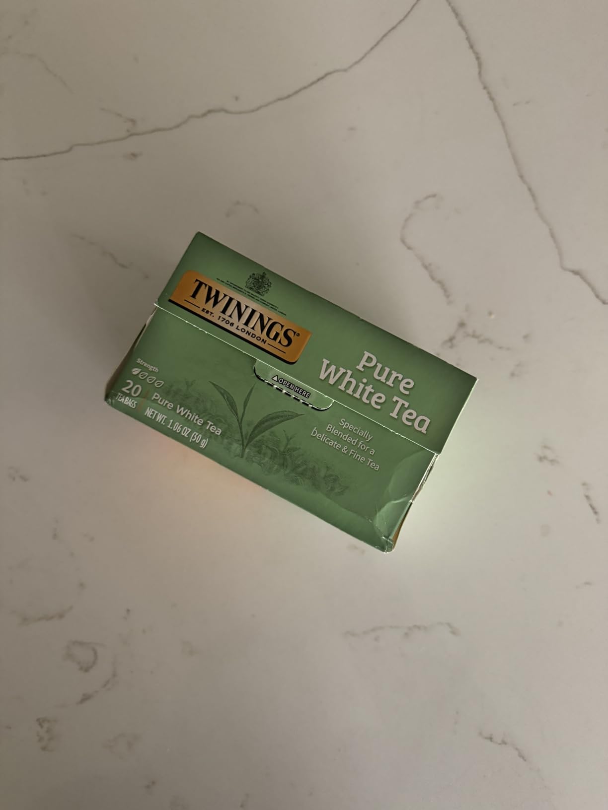 Twinings Pure White Tea Individually Wrapped Bags, 20 Count, Caffeinated, Enjoy Hot or Iced, 20 Teabags customer photo 2