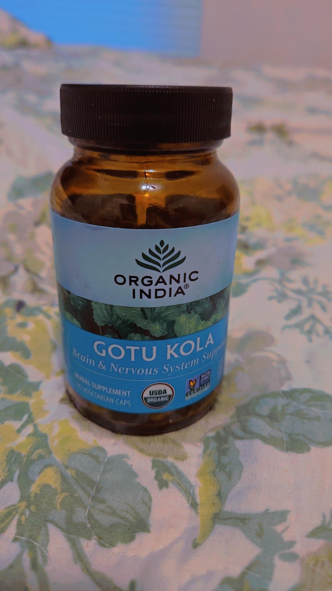 ORGANIC INDIA Gotu Kola Herbal Supplement - Adaptogen for Brain & Nervous System Support, Vegan, Gluten-Free, Kosher, USDA Certified Organic, Non-GMO, Calming, Mental Clarity - 90 Capsules customer photo 1