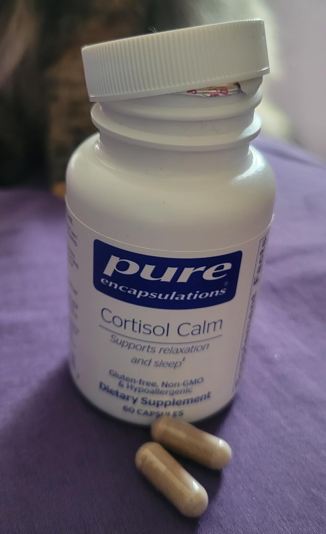 Pure Encapsulations Cortisol Calm - Supports Cortisol Health & Relaxation - Contains Ashwagandha & L-Theanine - Restful Sleep - 60 Capsules customer photo 1