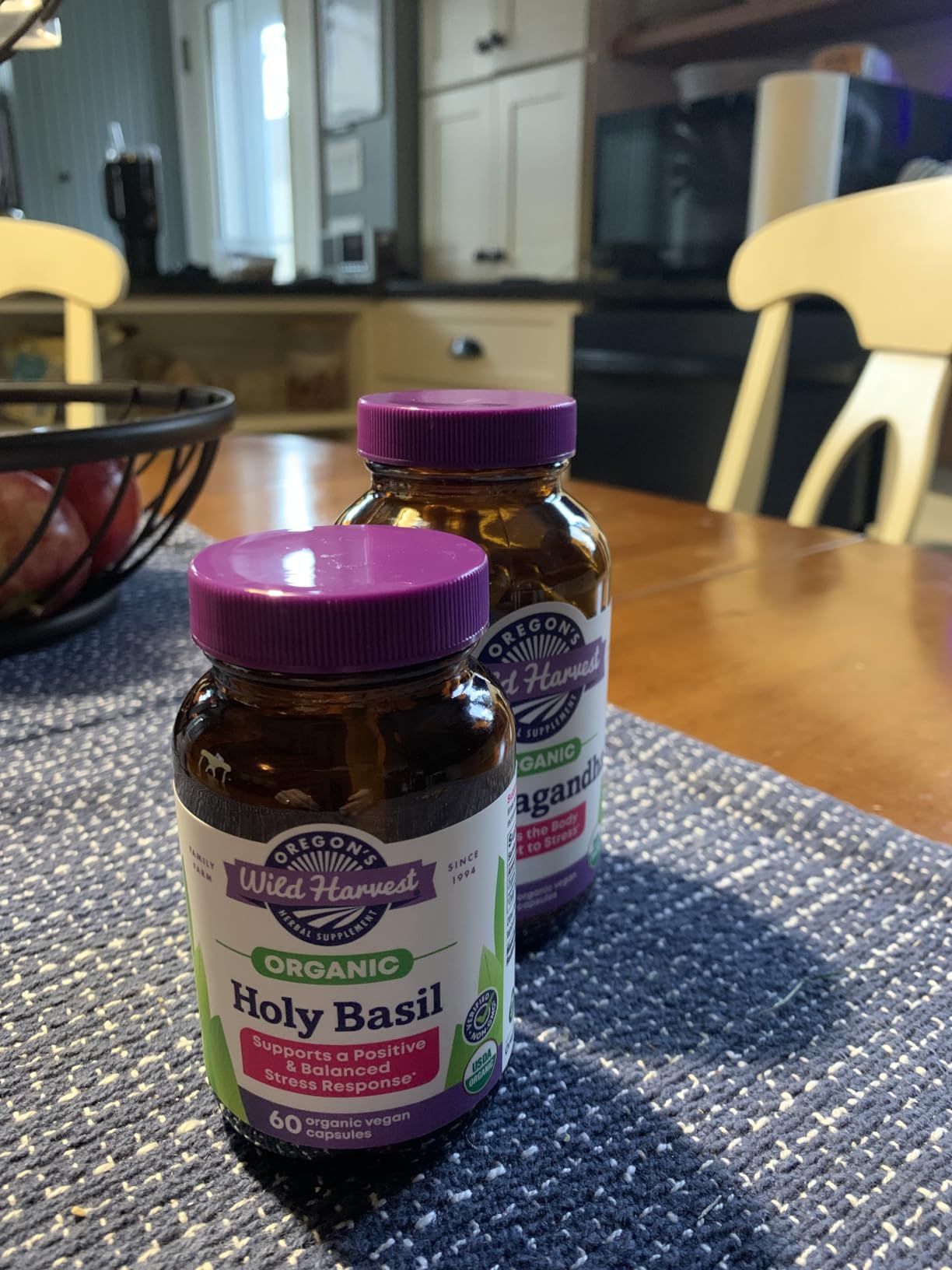 Oregon's Wild Harvest Organic Holy Basil Herbal Supplement, 60 Count customer photo 2