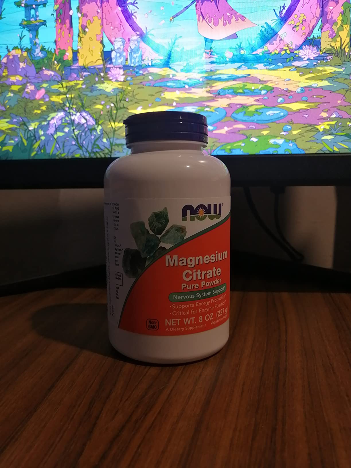 NOW Foods Supplements, Magnesium Citrate Pure Powder, Enzyme Function*, Nervous System Support*, 8-Ounce customer photo 1