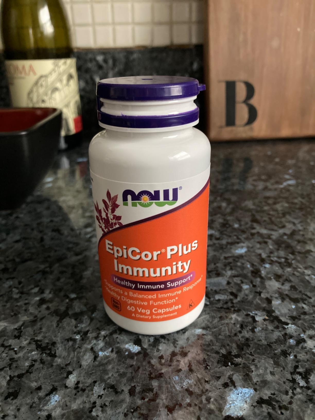 NOW Foods Supplements, EpiCor Plus Immunity with Vitamin C, Healthy Immune Support, 60 Veg Capsules customer photo 1