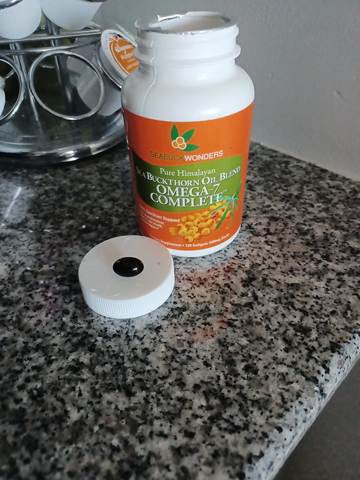 SEABUCKWONDERS Organic Sea Buckthorn Oil Omega-7 Complete, 120 Softgels, 60 Day Supply, with Omega 3, 6 & 9, Supports Hair, Skin & Nails, 100% Pure with Zero Filler Oil customer photo 2