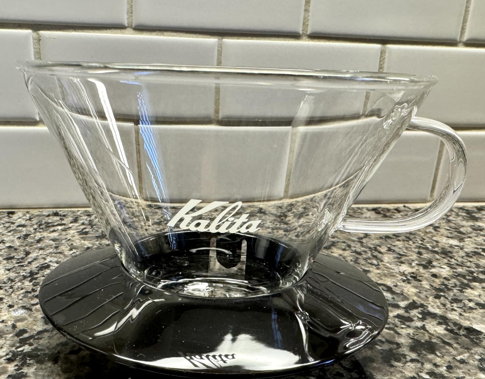 Kalita Wave Pour Over Coffee Dripper, Size 185, Makes 16-26oz, Heat-Resistant Glass customer photo 1