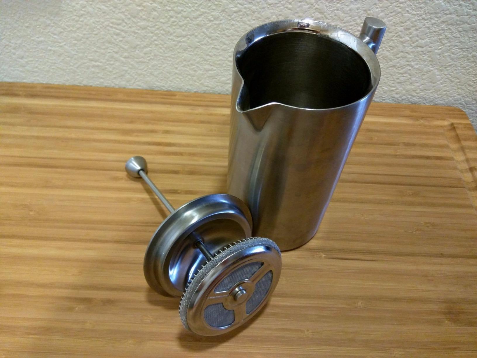 Frieling Double-Walled Stainless Steel French Press Coffee Maker - Brushed 36 oz (1 Liter) Insulated Coffee Press customer photo 2