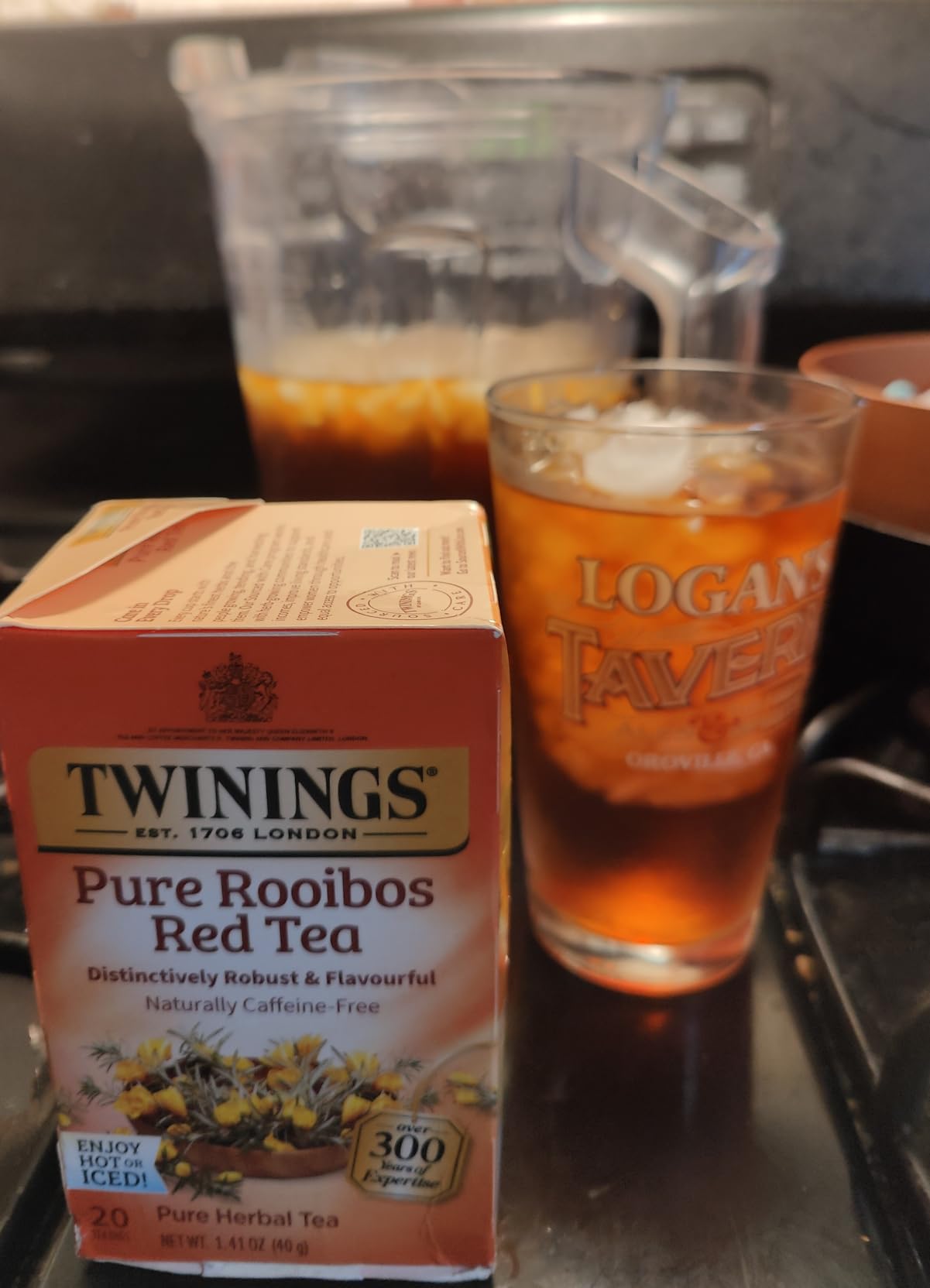 Twinings Pure Rooibos Red Herbal Tea Individually Wrapped Bags, 20 Count (Pack of 1), Sweet with Uplifting Aroma, Naturally Caffeine-Free, Enjoy Hot or Iced, 20 Teabags customer photo 1