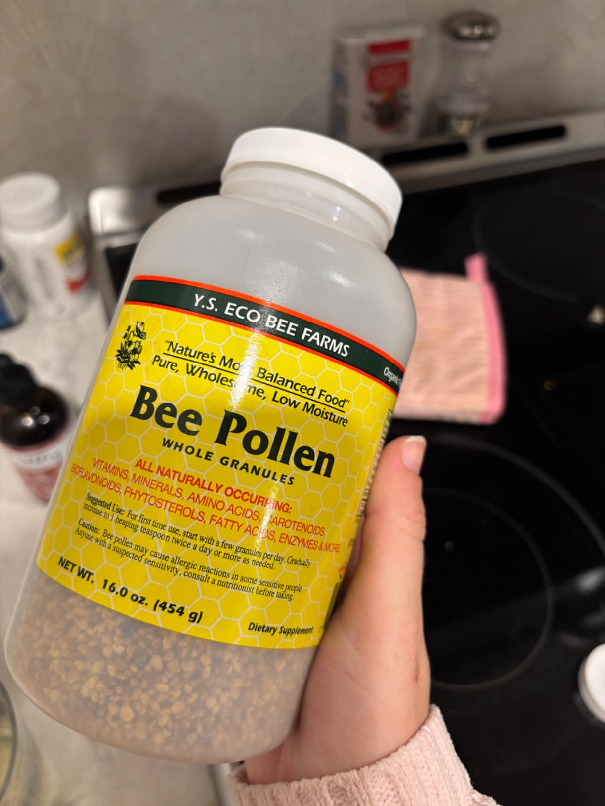 Bee Pollen - Low Moisture Whole Granulars YS Eco Bee Farms 16 oz Granular customer photo 2