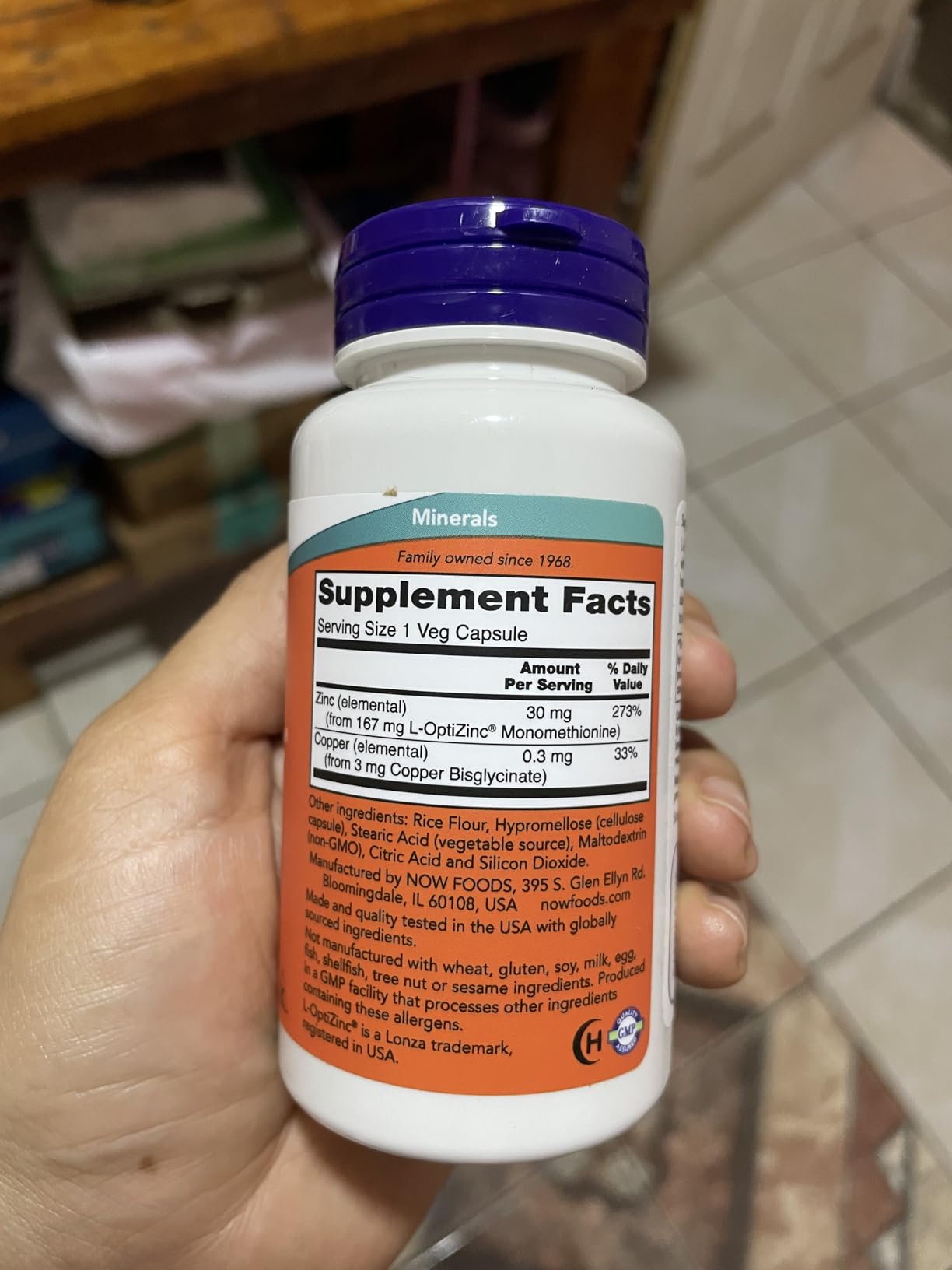 NOW Foods Supplements, L-OptiZinc 30 mg with Copper, Highly Bioavailable Form, Immune Support*, 100 Veg Capsules customer photo 2